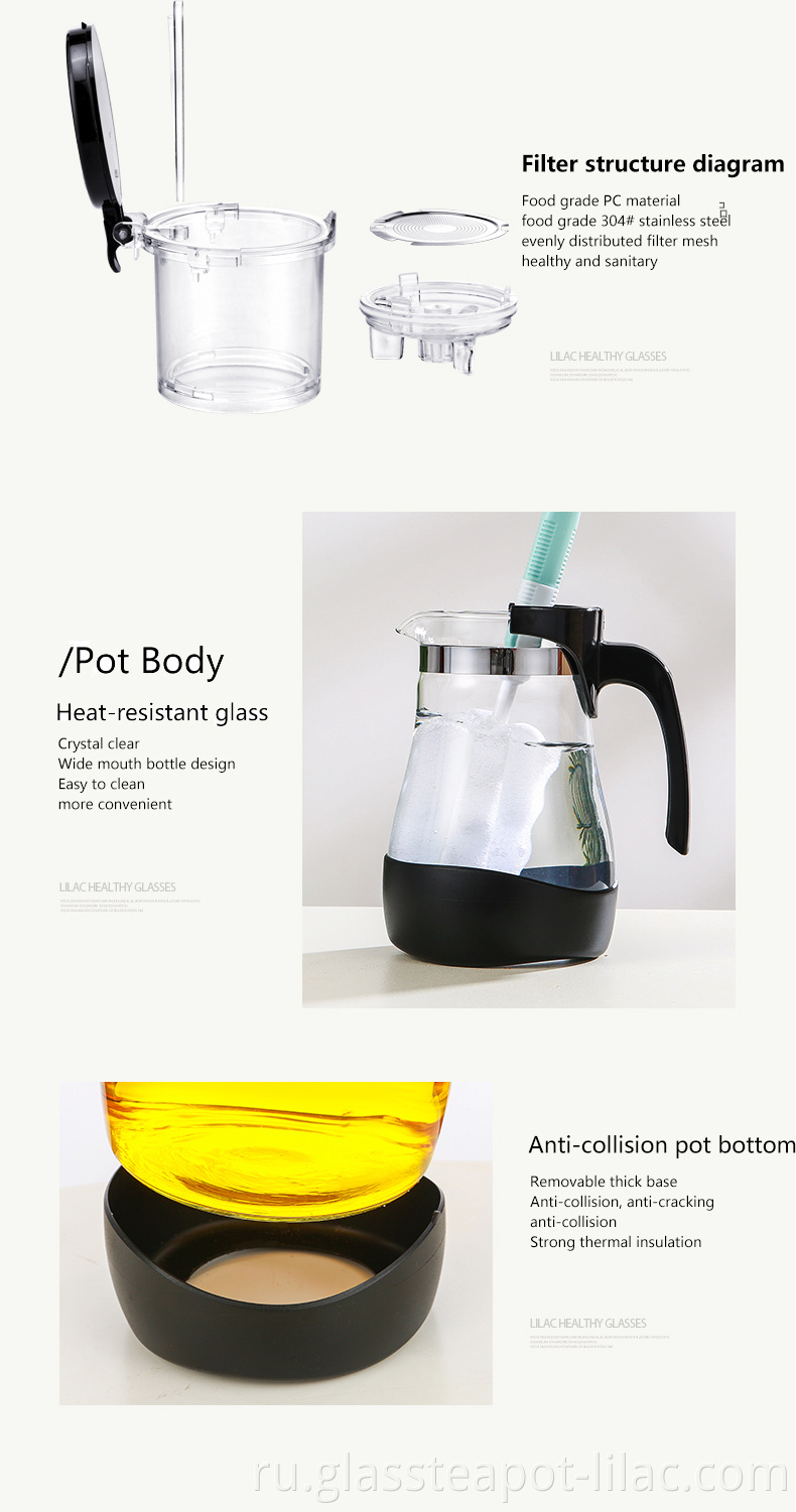 Glass Teapot Heat Resistant 4
